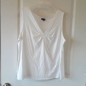 Talbots white tank top
